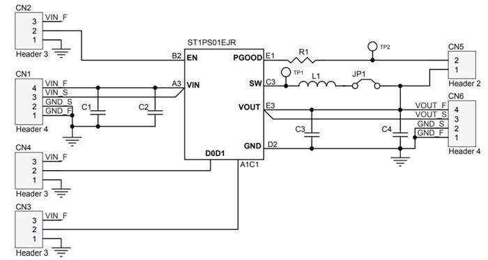 Schematic - STMicroelectronics STEVAL-1PS01EJR Evaluation Board